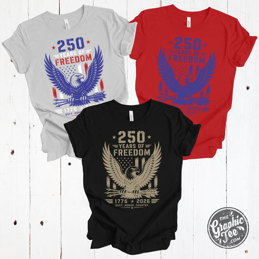 *Custom* 250 Years of Freedom Eagle Tee