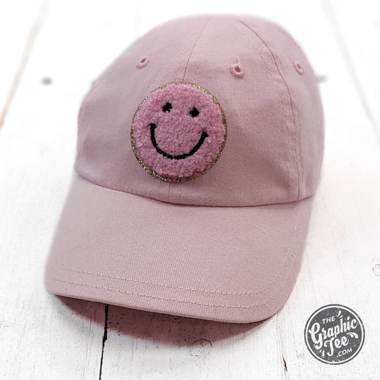 INFANT Pink Smiley Face Cap - The Graphic Tee