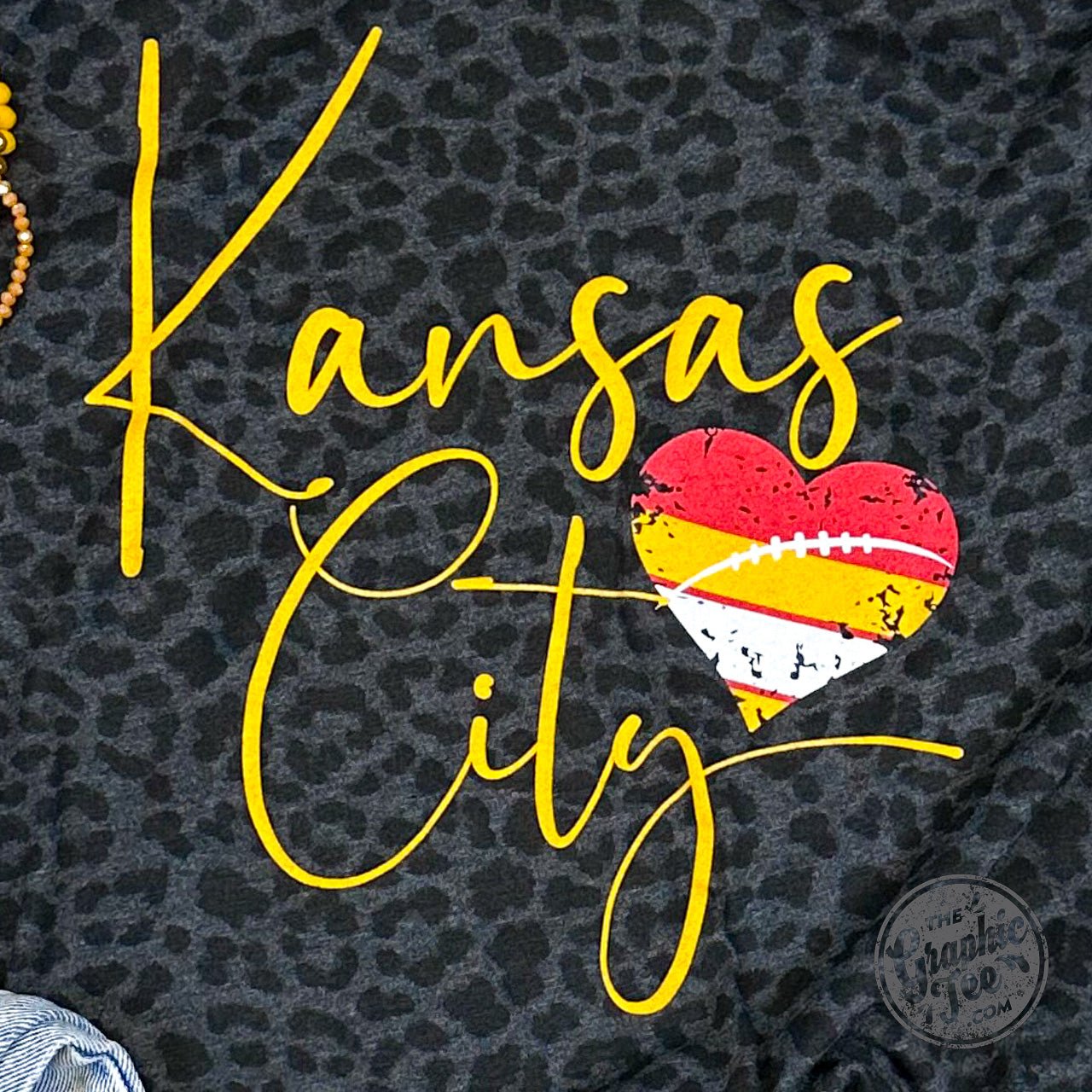 Kansas City Black Leopard Short Sleeve Unisex Tee - The Graphic Tee