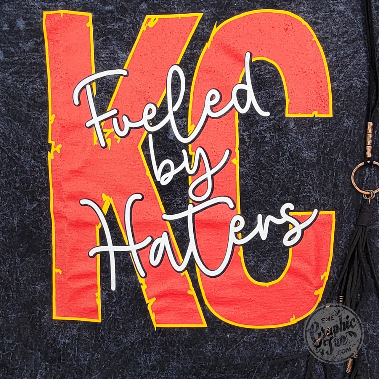 KC Fueled By Haters Mineral Wash Crew Neck Short Sleeve Tee - The Graphic Tee