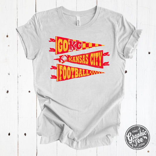 KC Pennants Adult Short Sleeve Ash Crewneck Graphic Tee - The Graphic Tee