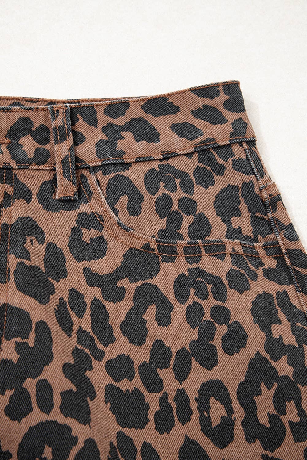 Leopard Denim Midi Skirt - The Graphic Tee