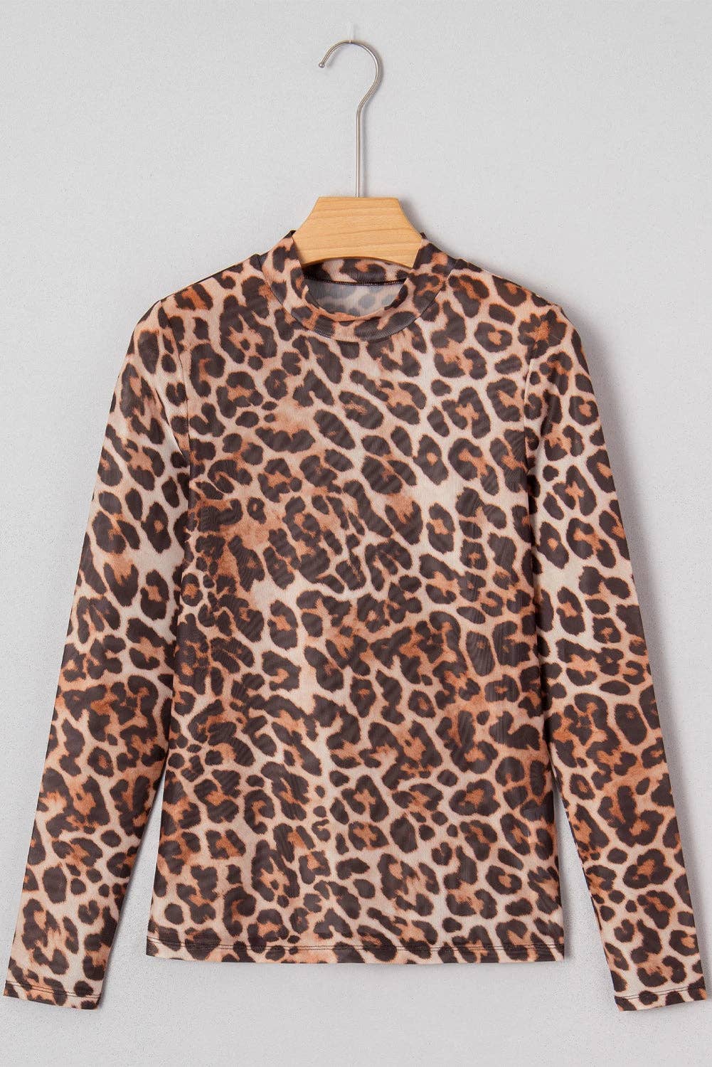Leopard Mesh Layering Top - The Graphic Tee