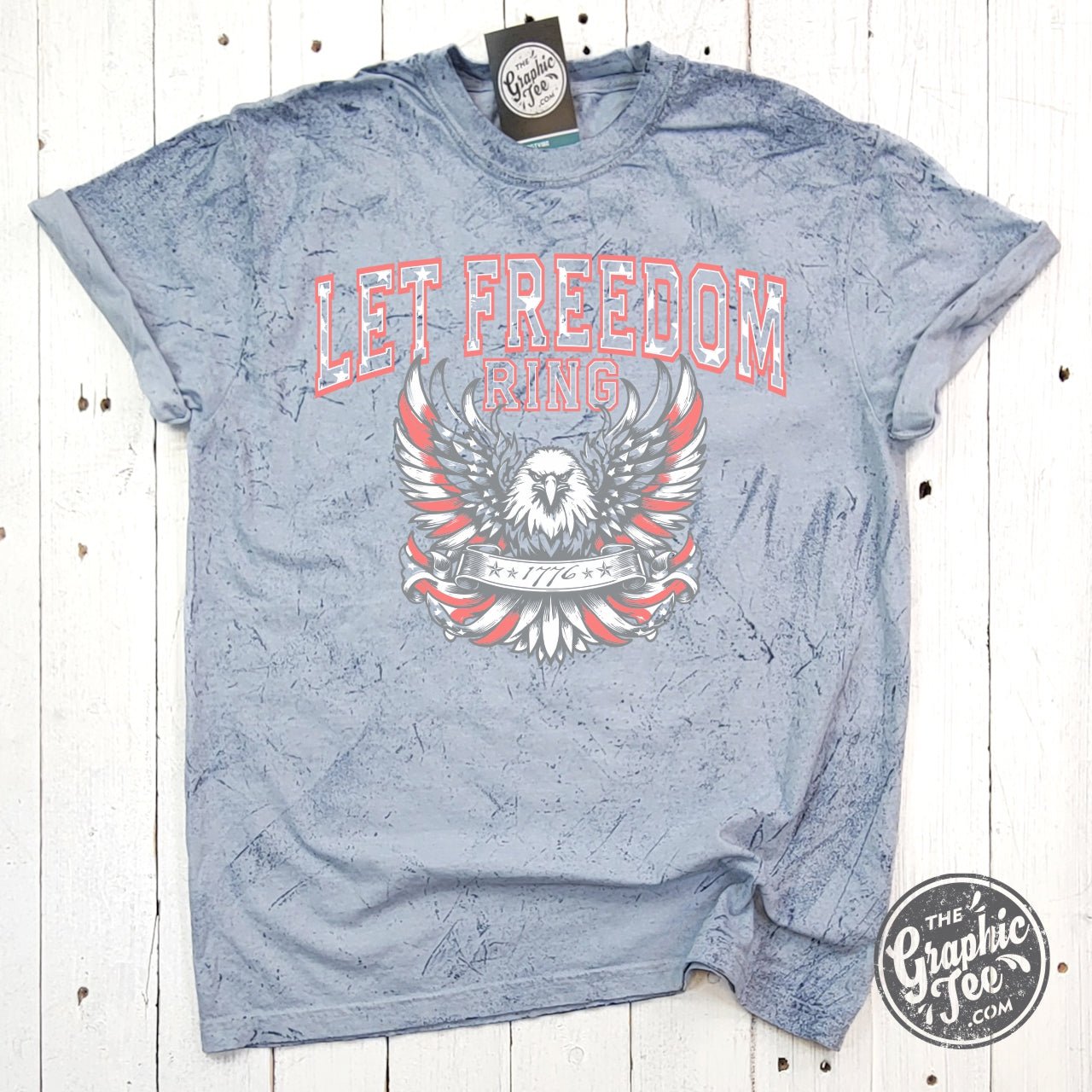 Let Freedom Ring Rocker Short Sleeve Colorblast Tee - The Graphic Tee