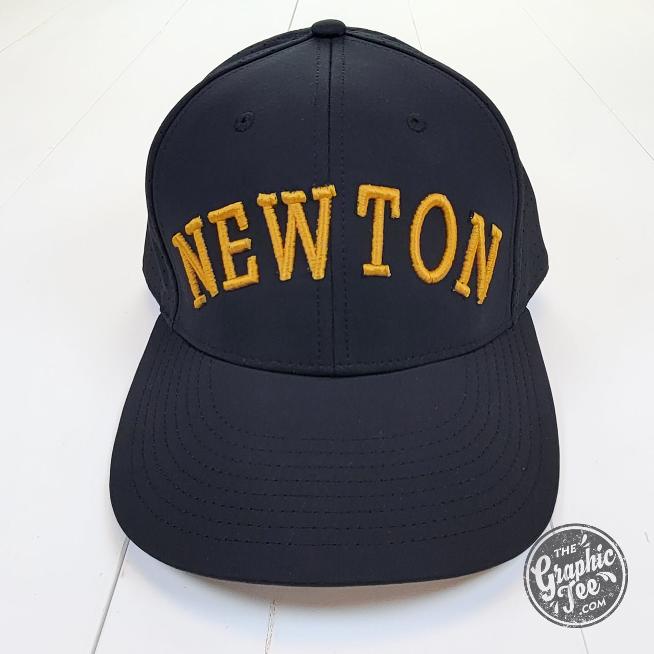 Newton Railers 3D Embroidery Perforated Snapback Cap - The Graphic Tee