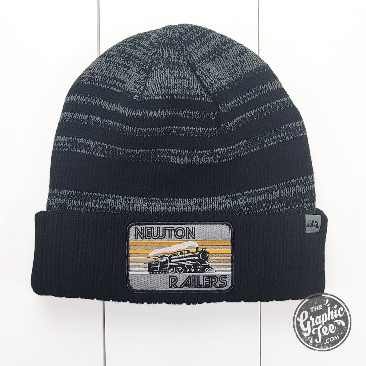 Newton Railers Retro Patch Cuffed Beanie - The Graphic Tee