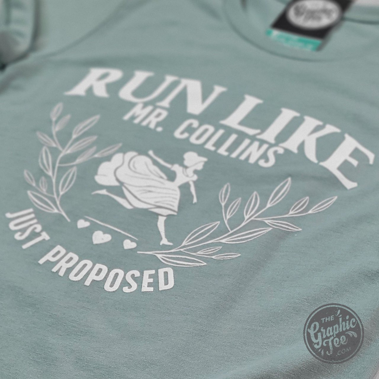 Run Like Mr. Collins Just Proposed Short Sleeve Tee - The Graphic Tee