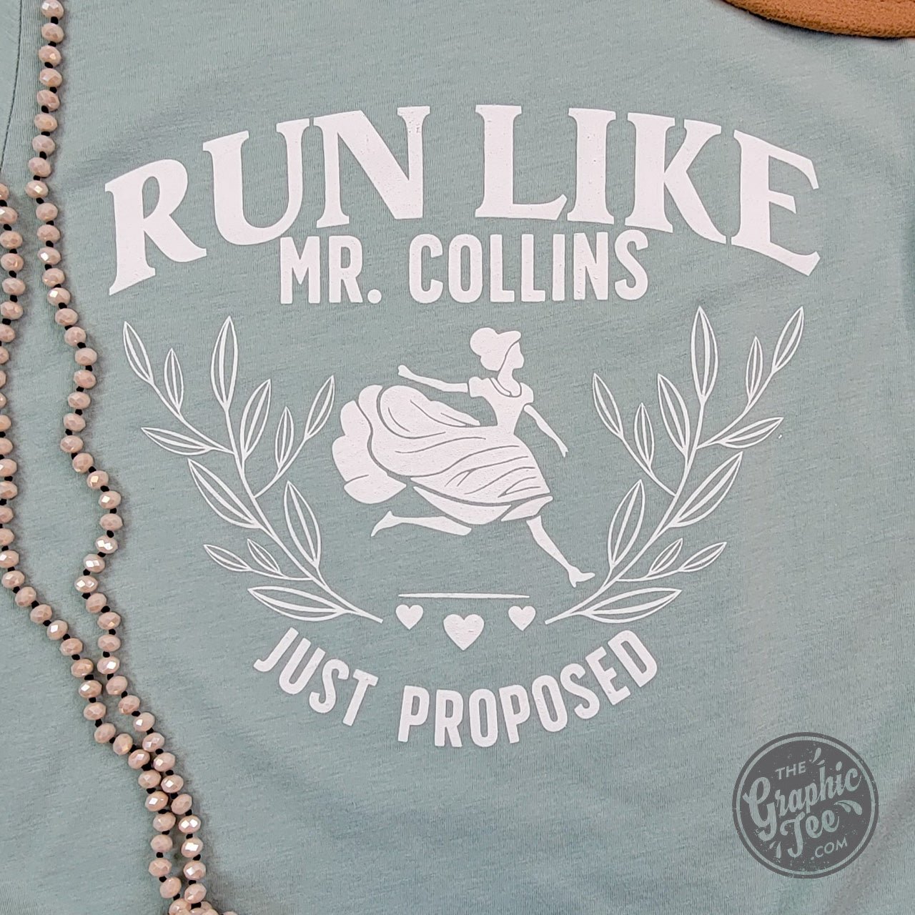 Run Like Mr. Collins Just Proposed Short Sleeve Tee - The Graphic Tee