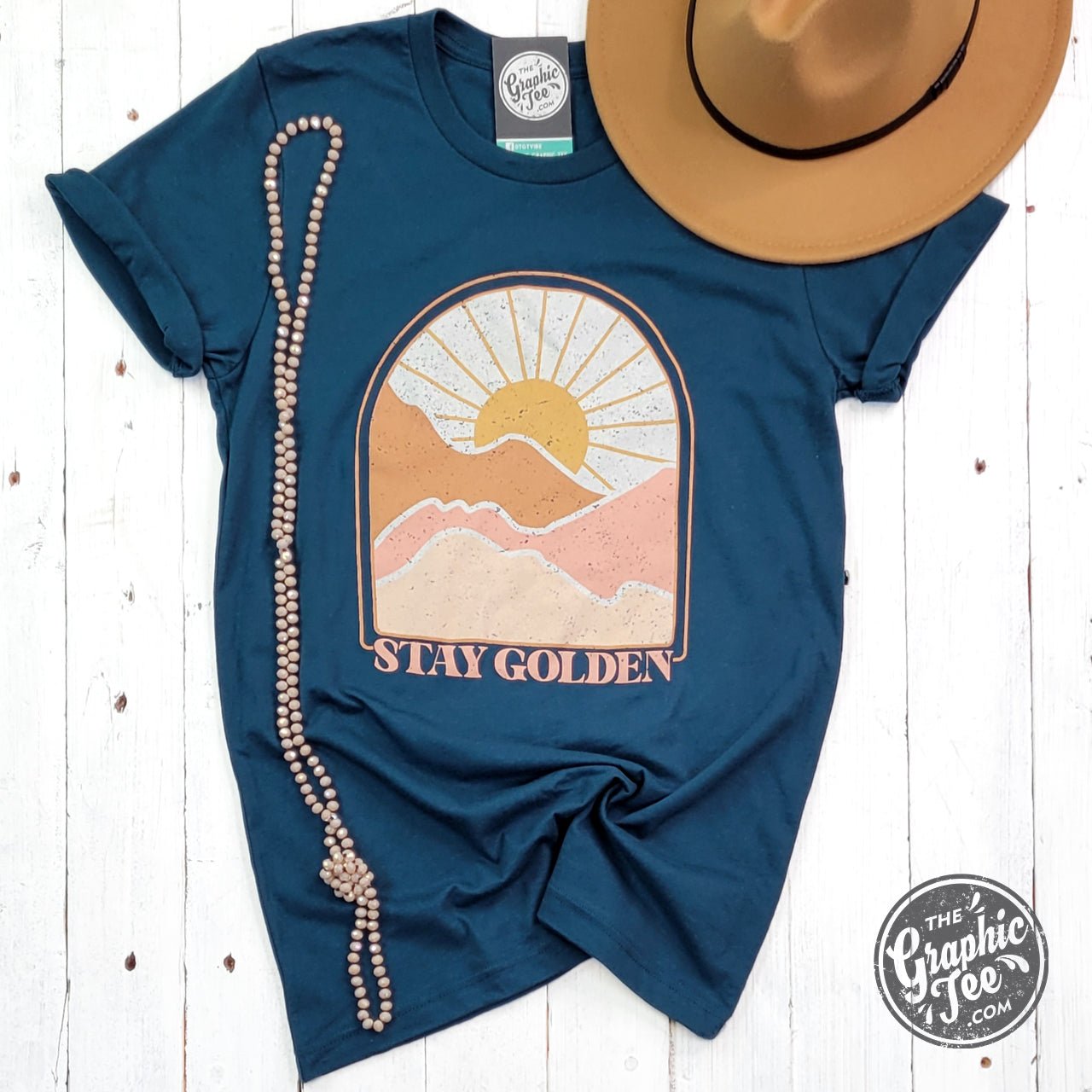 Stay Golden Atlantic Color Short Sleeve Tee - The Graphic Tee