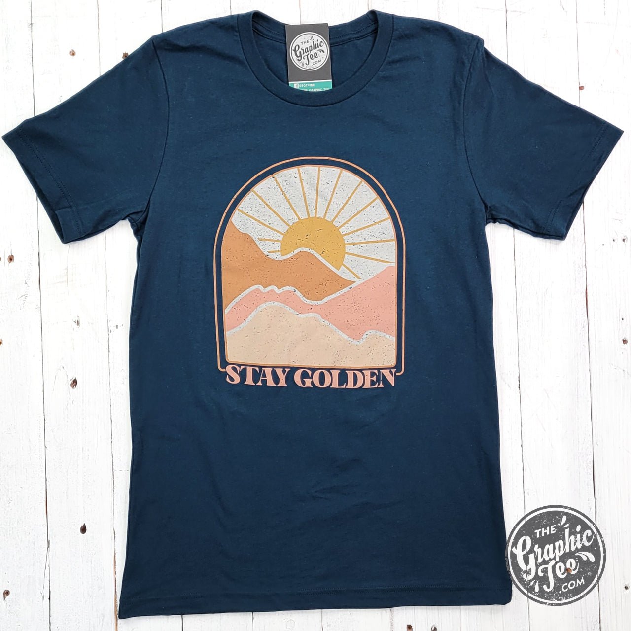 Stay Golden Atlantic Color Short Sleeve Tee - The Graphic Tee