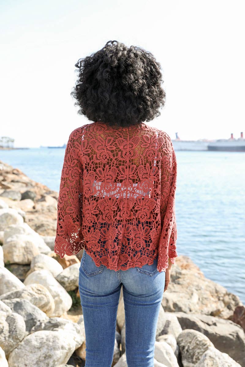 Summer Crochet Floral Petal Kimono Wrap ☀️ - The Graphic Tee