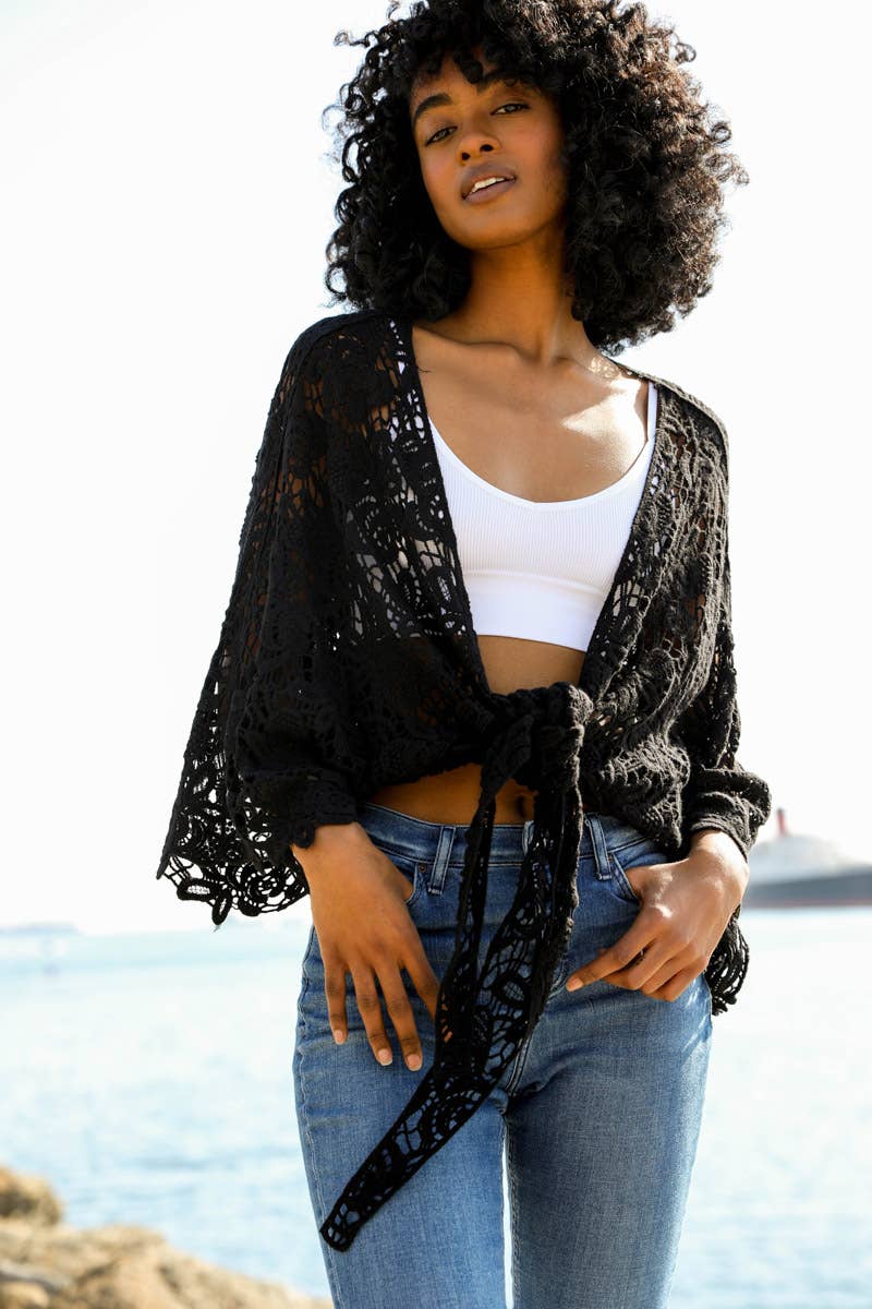 Summer Crochet Floral Petal Kimono Wrap ☀️ - The Graphic Tee