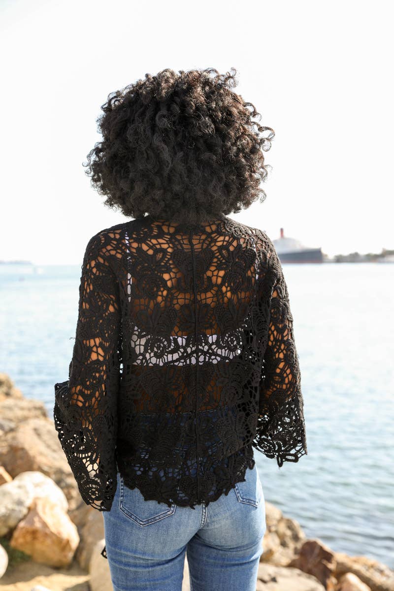 Summer Crochet Floral Petal Kimono Wrap ☀️ - The Graphic Tee