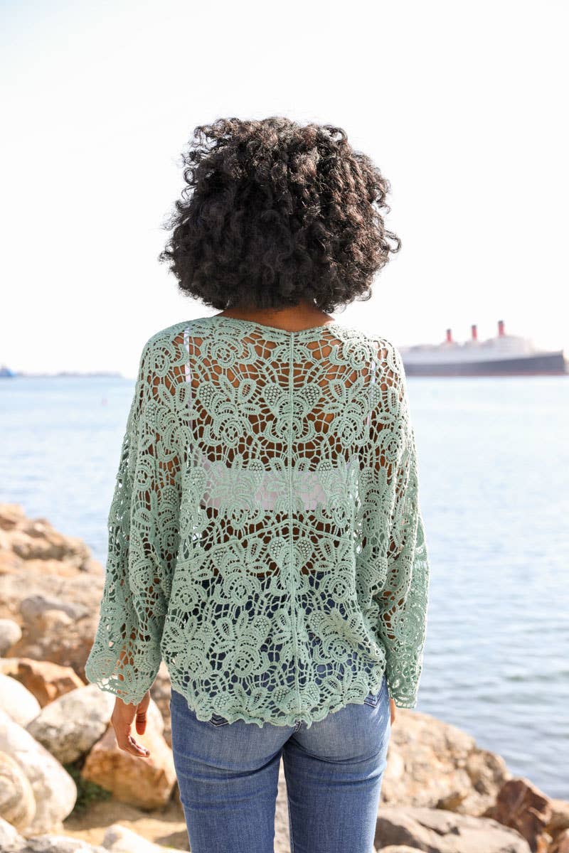 Summer Crochet Floral Petal Kimono Wrap ☀️ - The Graphic Tee