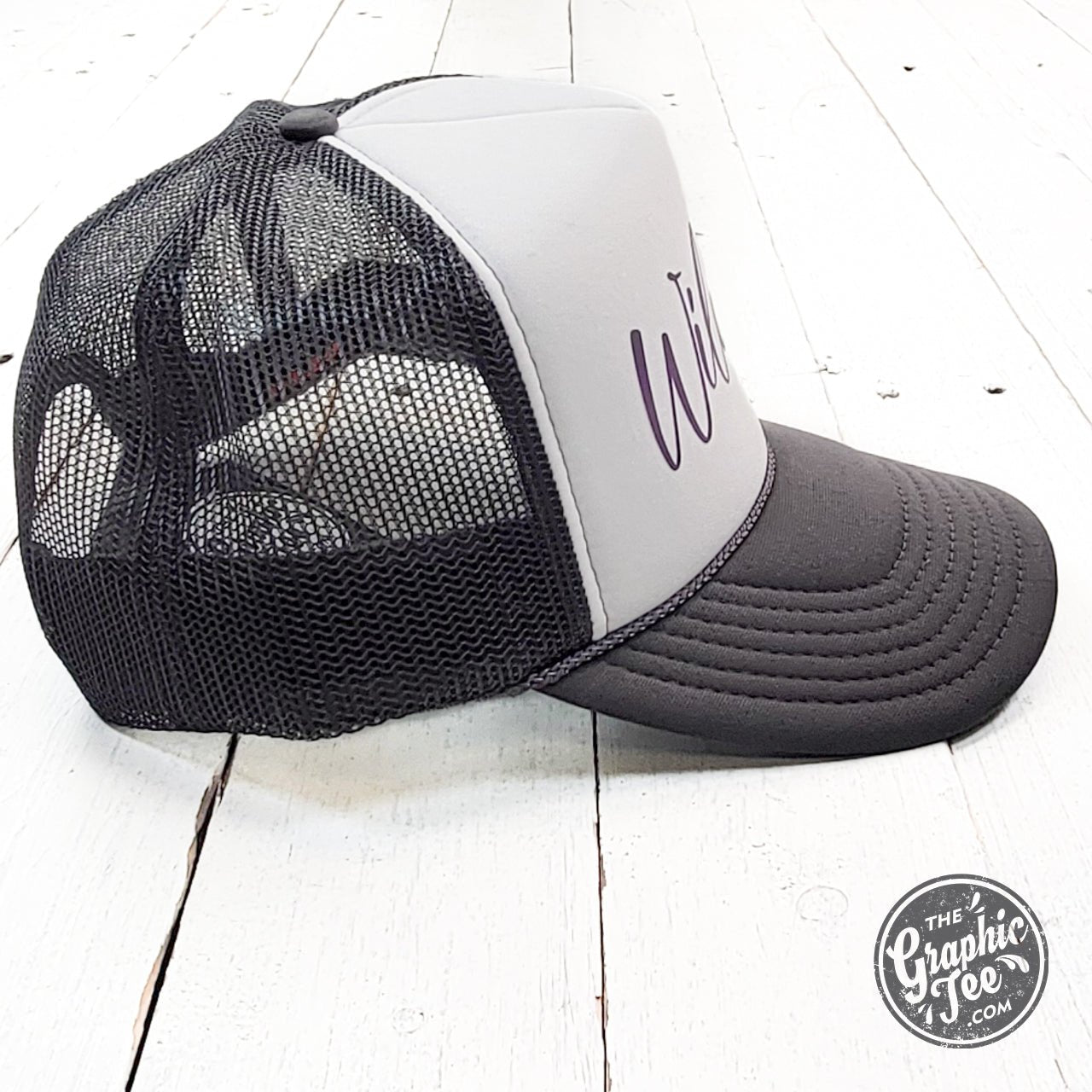 Wildcats Charcoal and White Foam Trucker Cap - The Graphic Tee