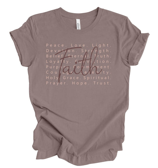 Words of Faith Short Sleeve Tee - The Graphic Tee