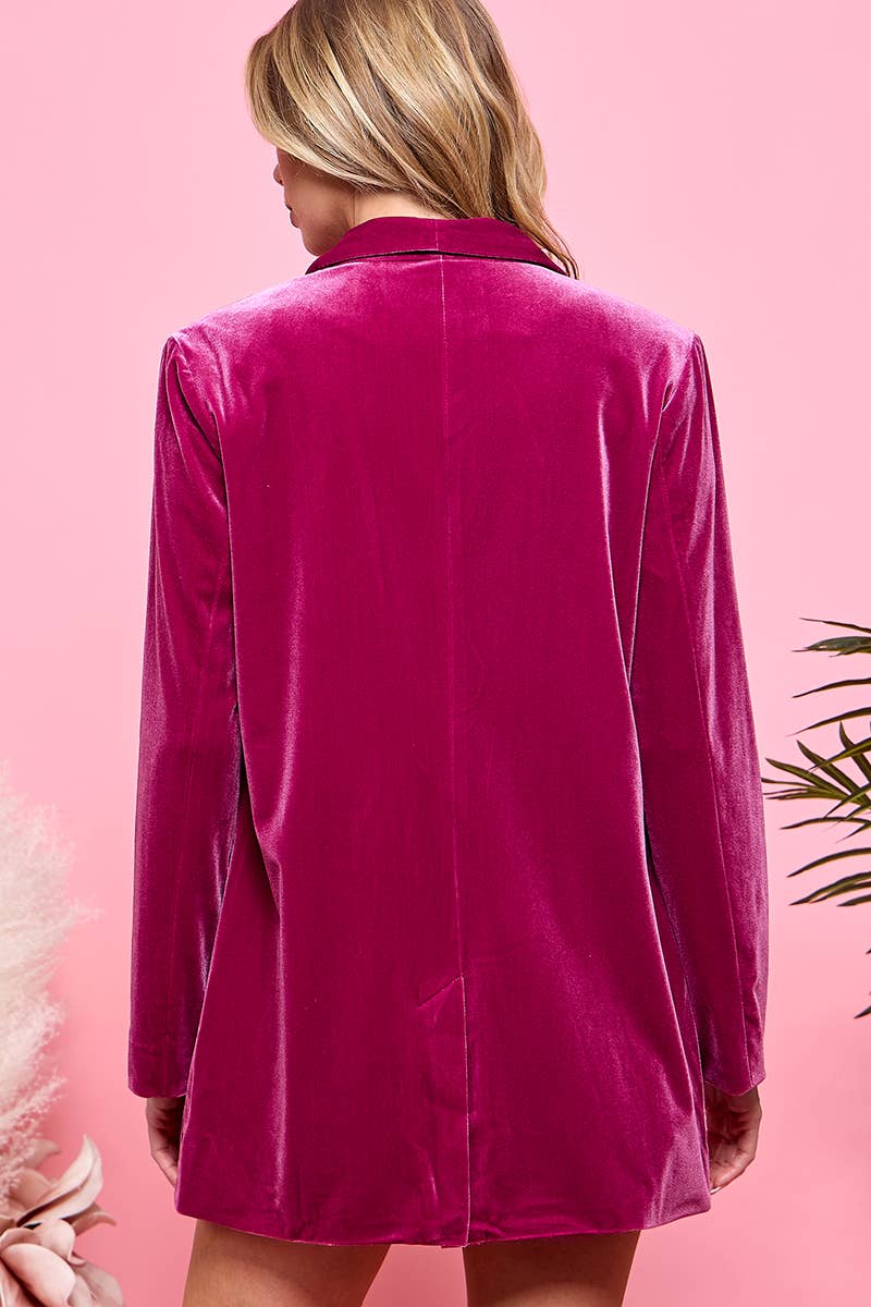 Your New Favorite Pocketed Velvet Blazer - The Graphic Tee
