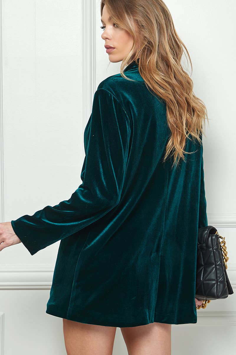 Your New Favorite Pocketed Velvet Blazer - The Graphic Tee