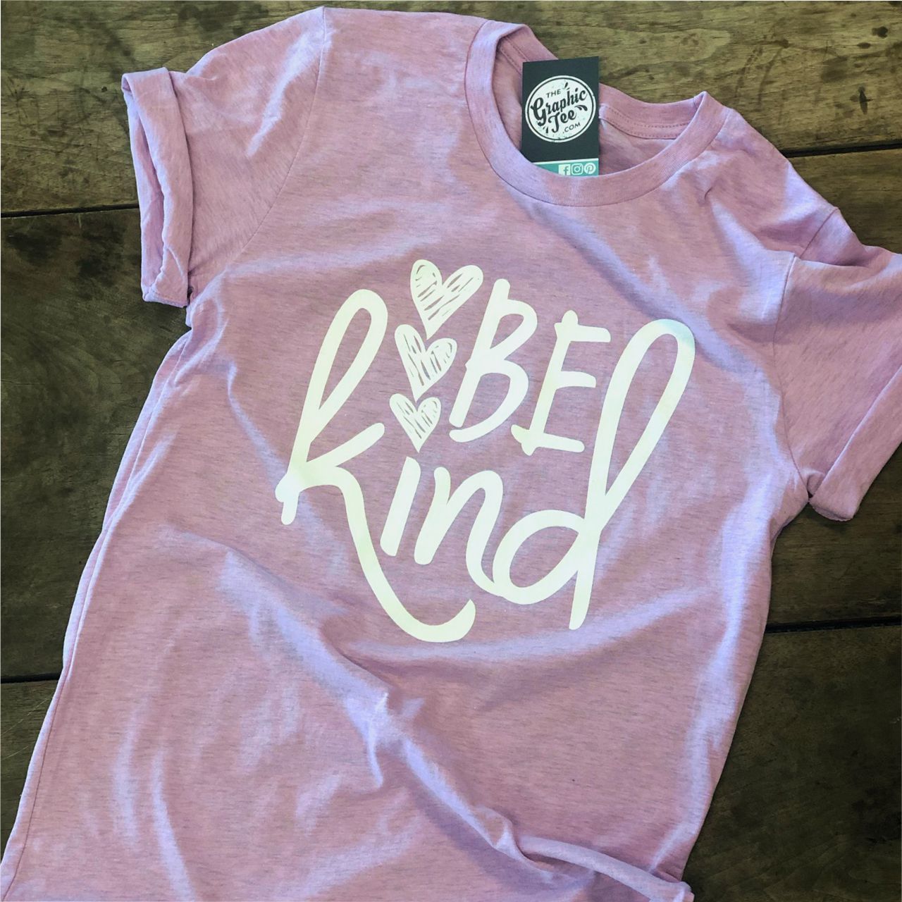 Be Kind - Lilac Tee - The Graphic Tee