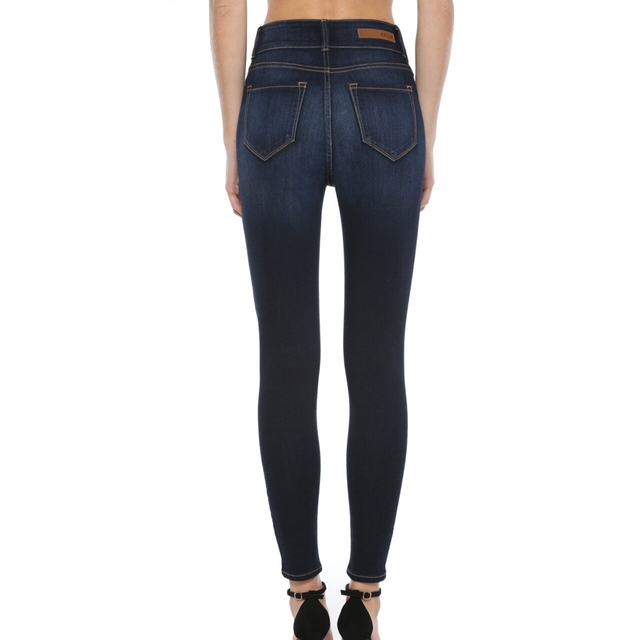 Cello High Rise 2 Button Waistband Skinny Jean - The Graphic Tee