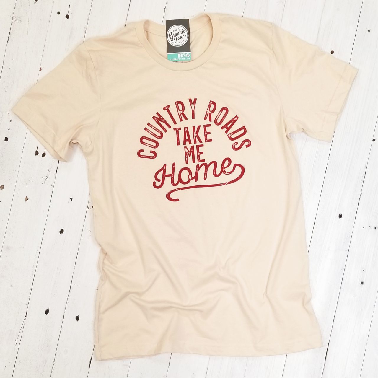 Country Roads Take Me Home - Unisex Tee - The Graphic Tee