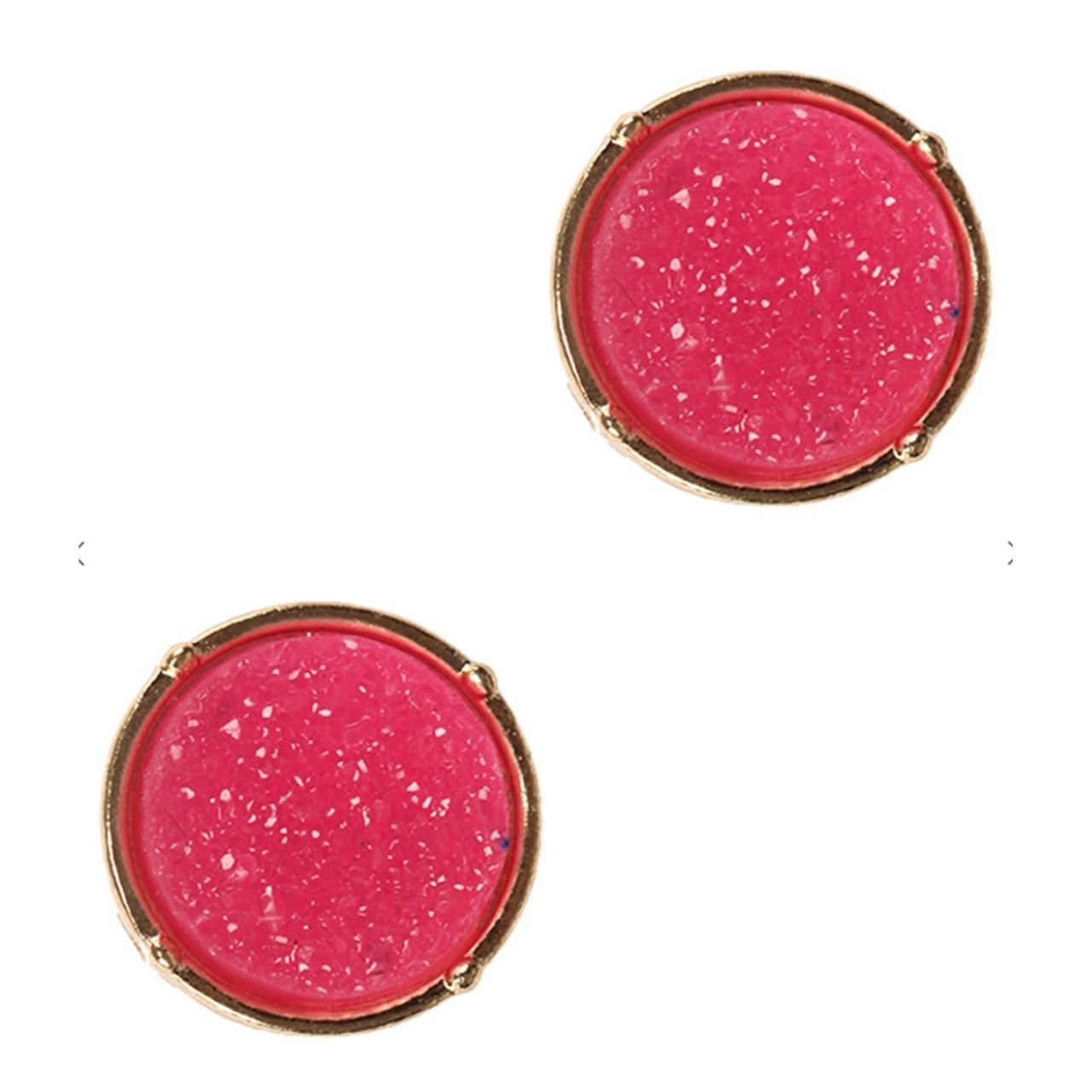 Druzy Post Earrings - The Graphic Tee