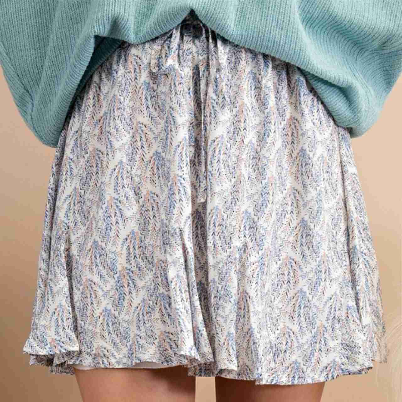 Everly Flared Bottom Mini Skirt - The Graphic Tee