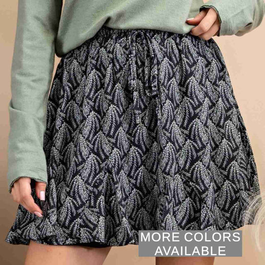 Everly Flared Bottom Mini Skirt - The Graphic Tee
