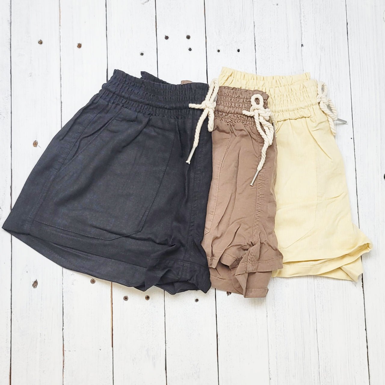 Evie Rope Drawstring Summer Shorts - The Graphic Tee