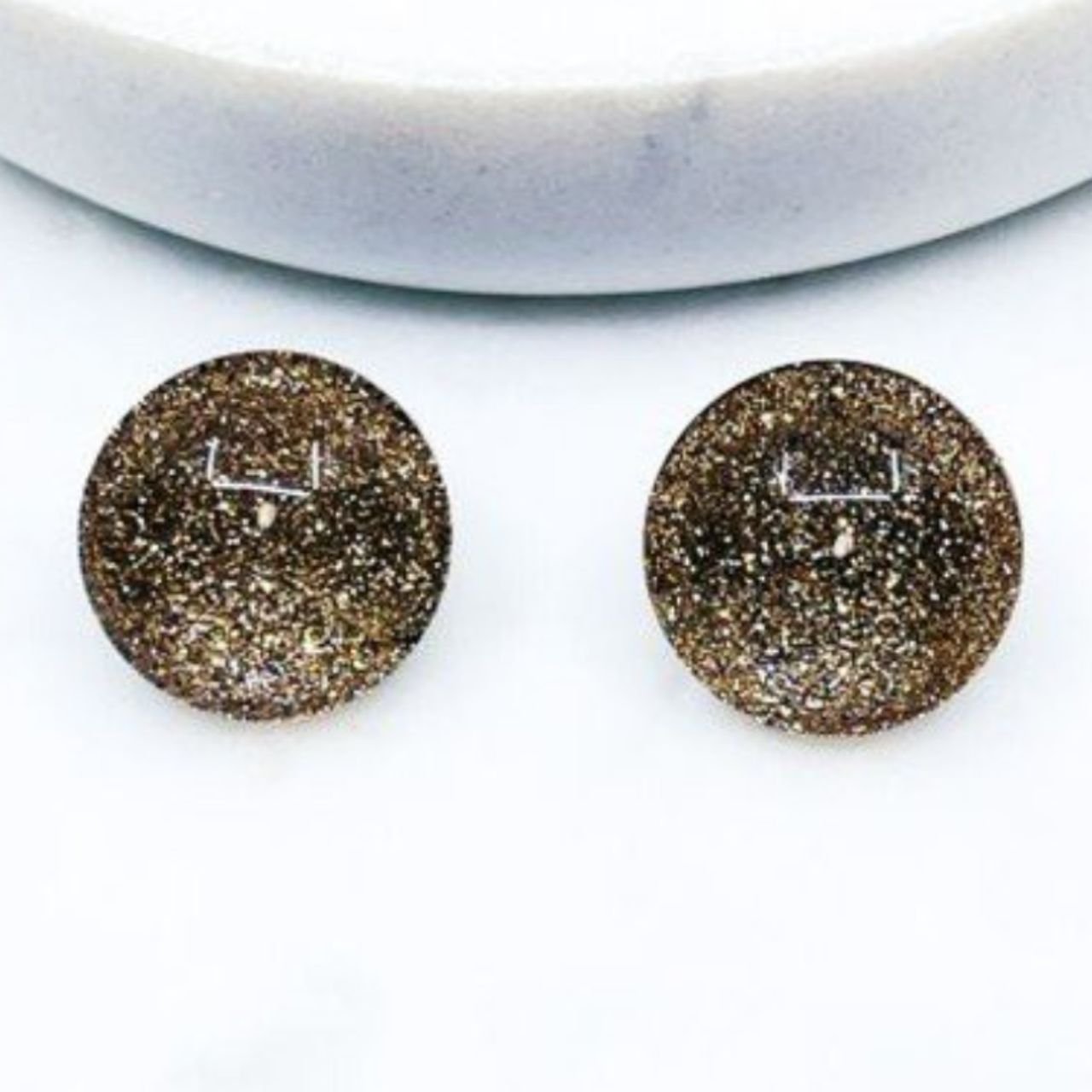 Glitzy Glitter Post Earrings - The Graphic Tee