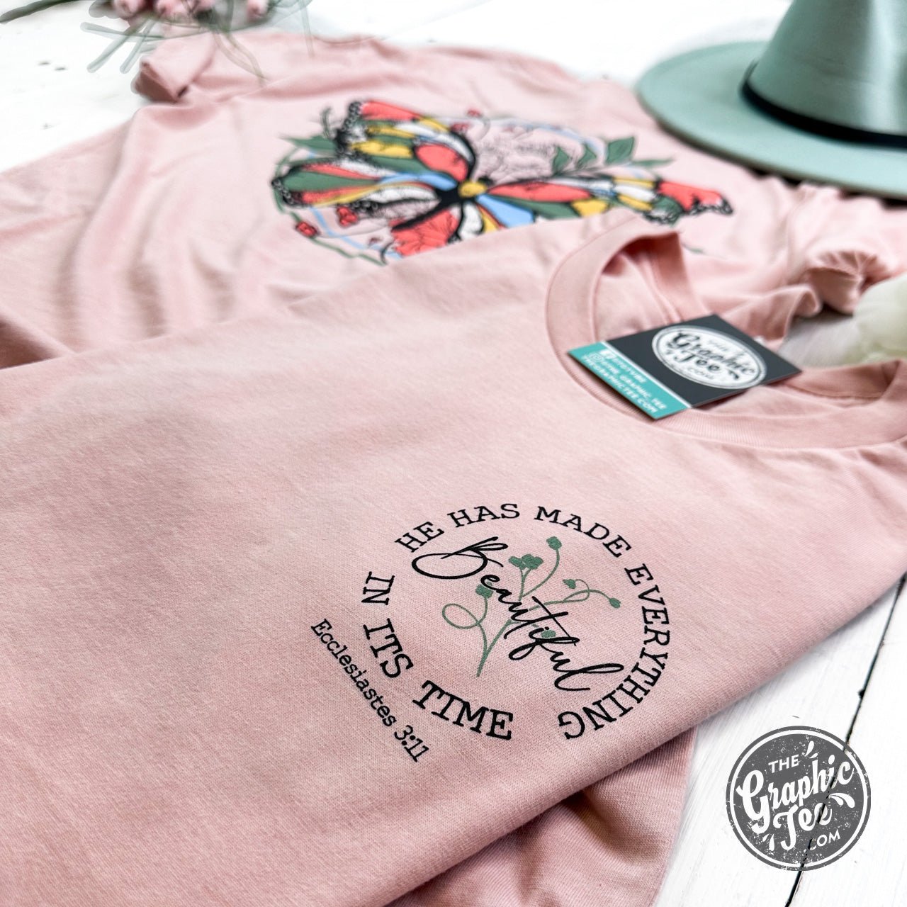 He Has Made Everything Beautiful In It's Time Short Sleeve Tee - The Graphic Tee