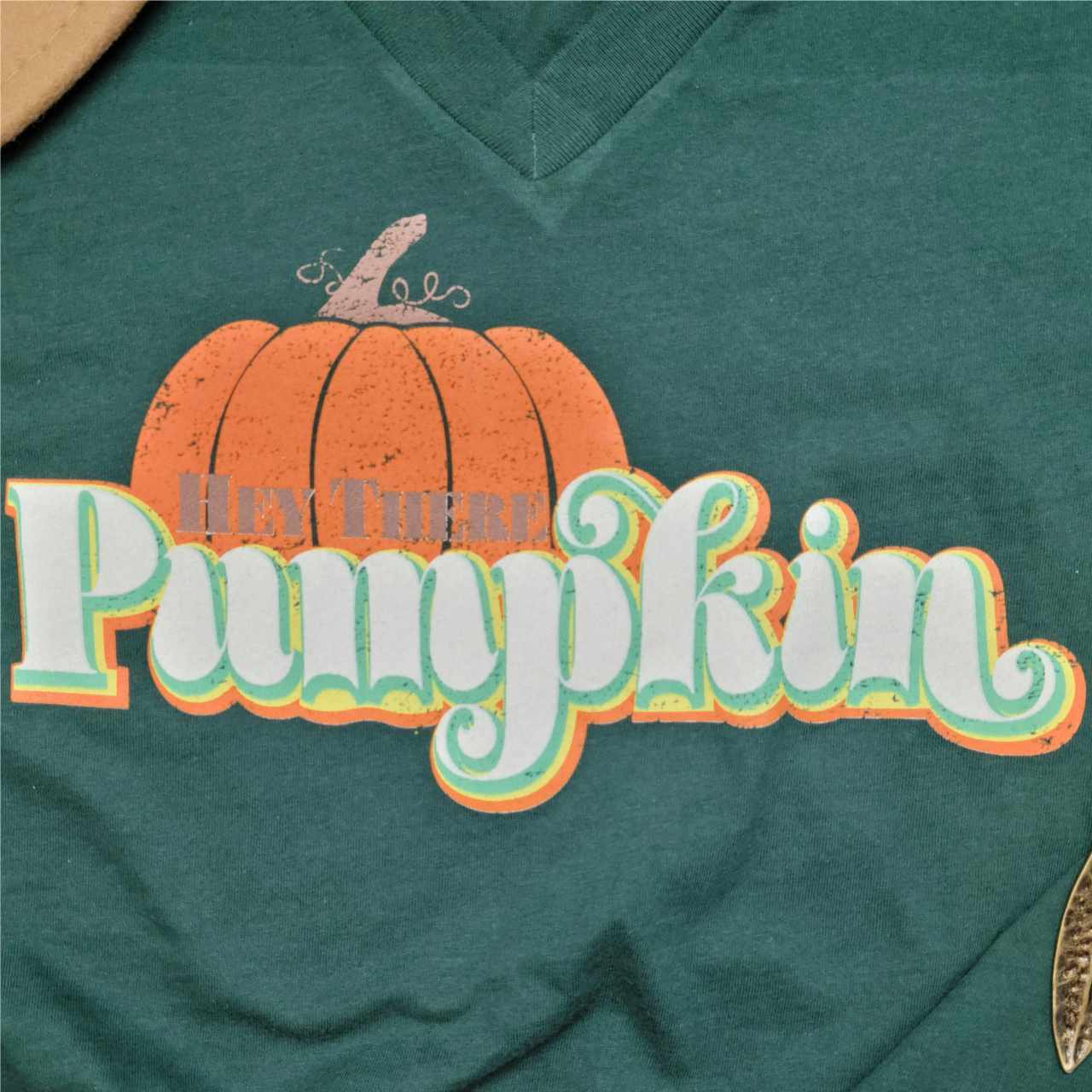 Hey There Pumpkin - V-Neck Tee - The Graphic Tee