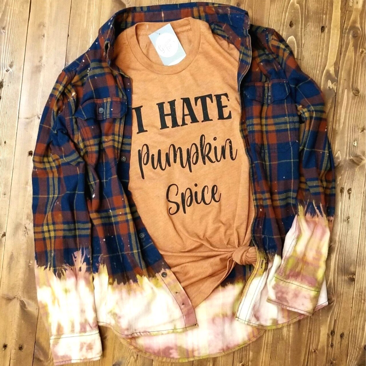 I Hate Pumpkin Spice - Heather Autumn Tee - The Graphic Tee