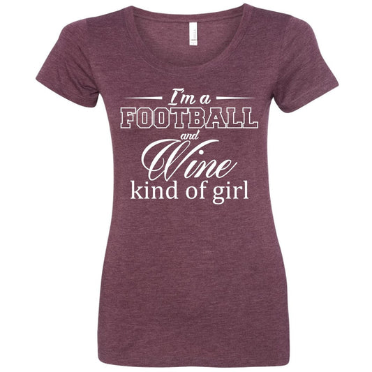 I'm A Football and Wine Kind of Girl - Ladies Tee - The Graphic Tee