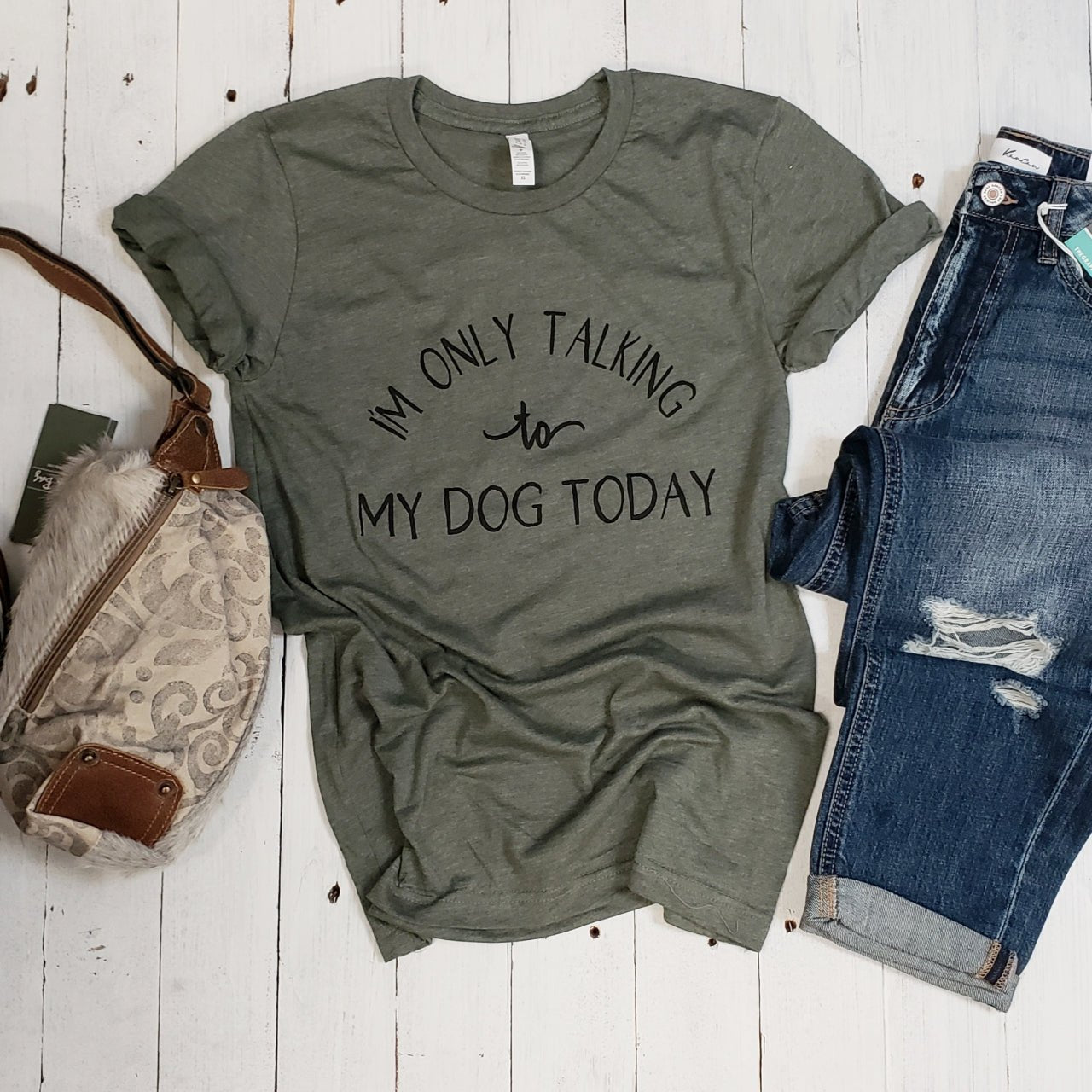 I'm Only Talking to My Dog Today Unisex Tee - The Graphic Tee