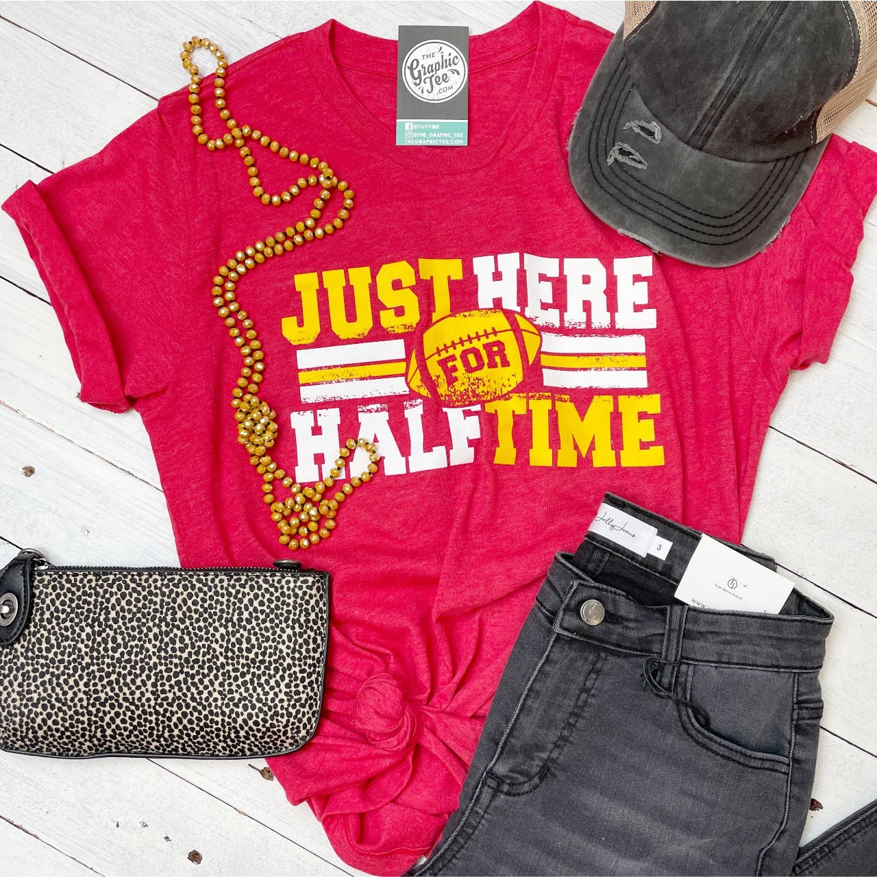 Just Here For Halftime Unisex Tee - The Graphic Tee