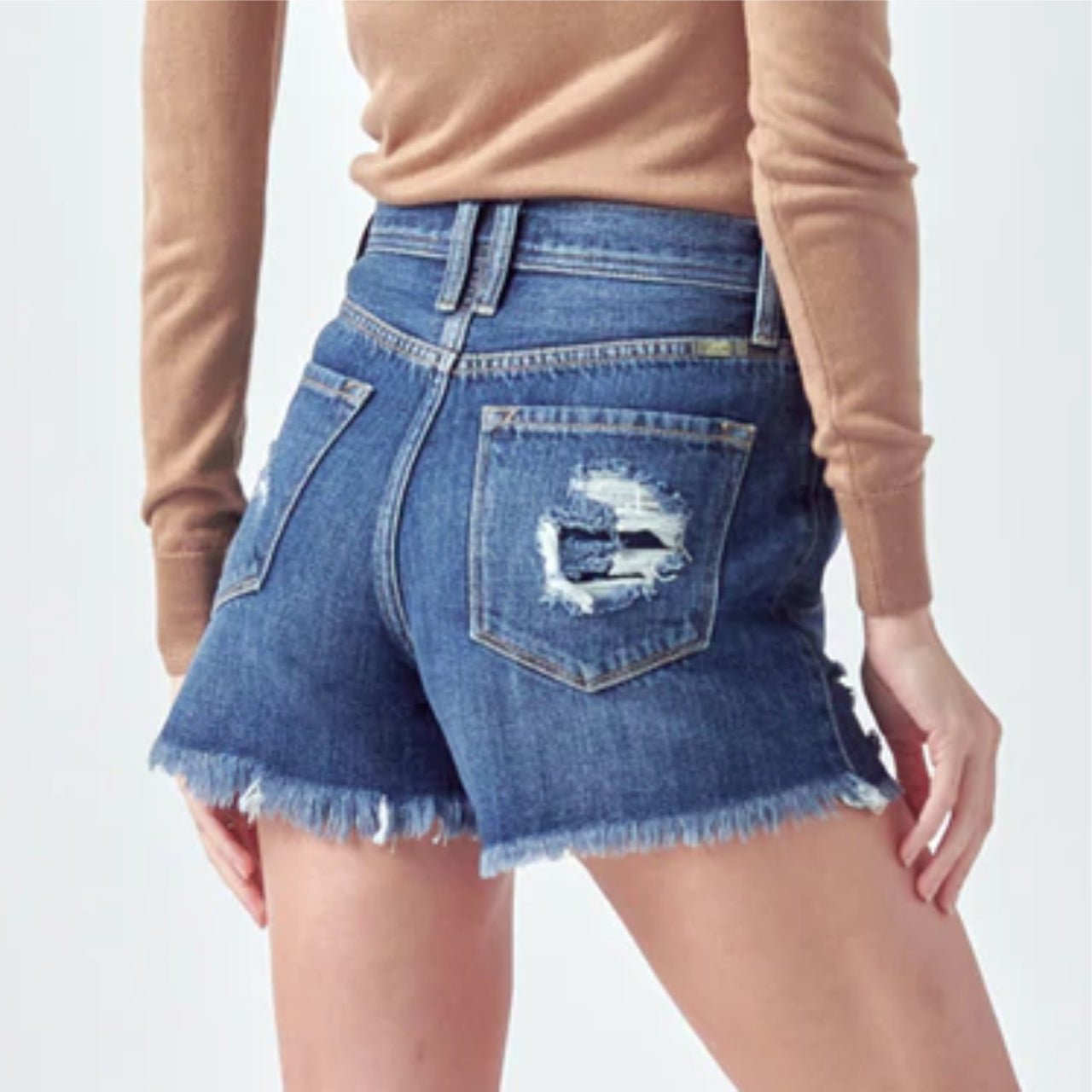 Kancan Lorna Ultra High Rise Mom Shorts - The Graphic Tee