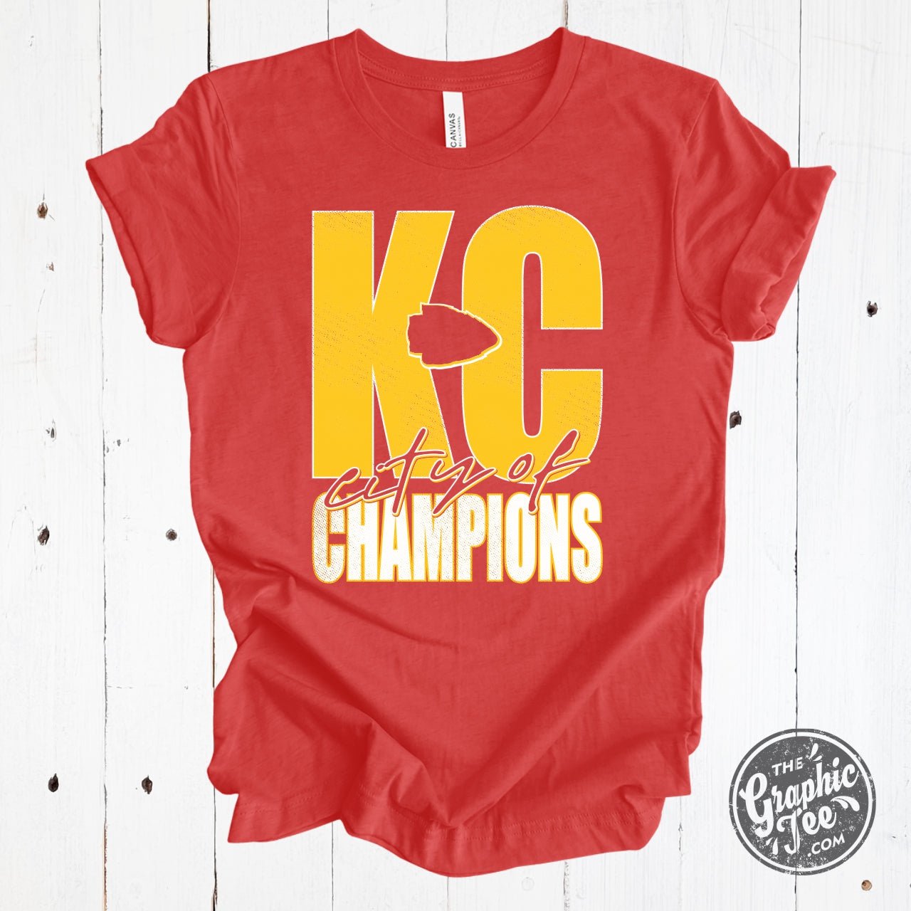 KC City of Champions Crewneck Tee - The Graphic Tee