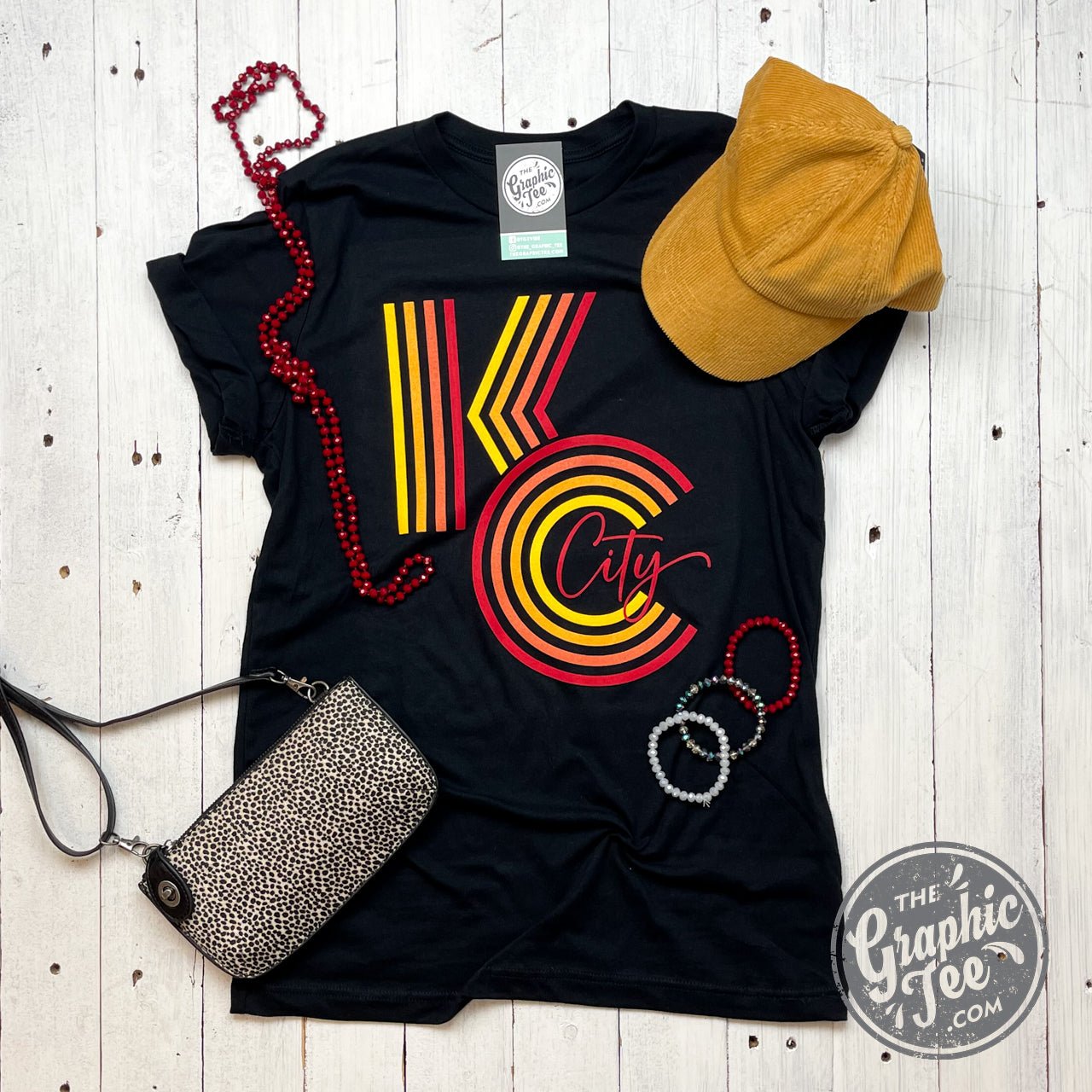 KC Ombre Black Tee - The Graphic Tee