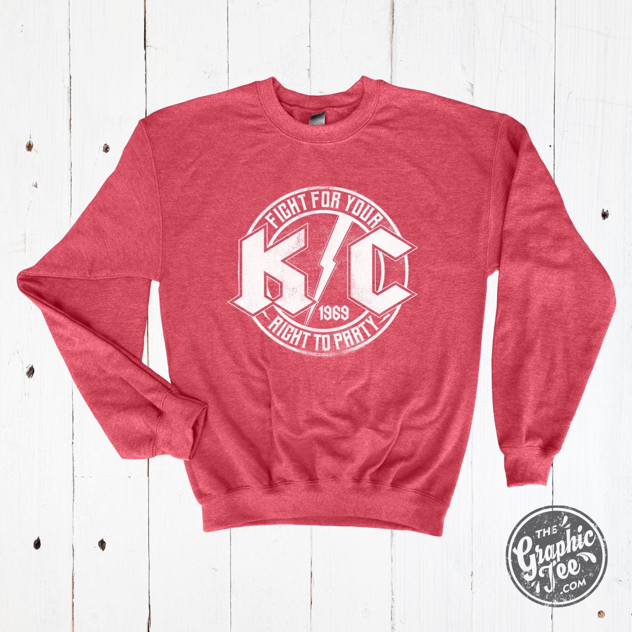 KC Rock Crewneck Sweatshirt - The Graphic Tee