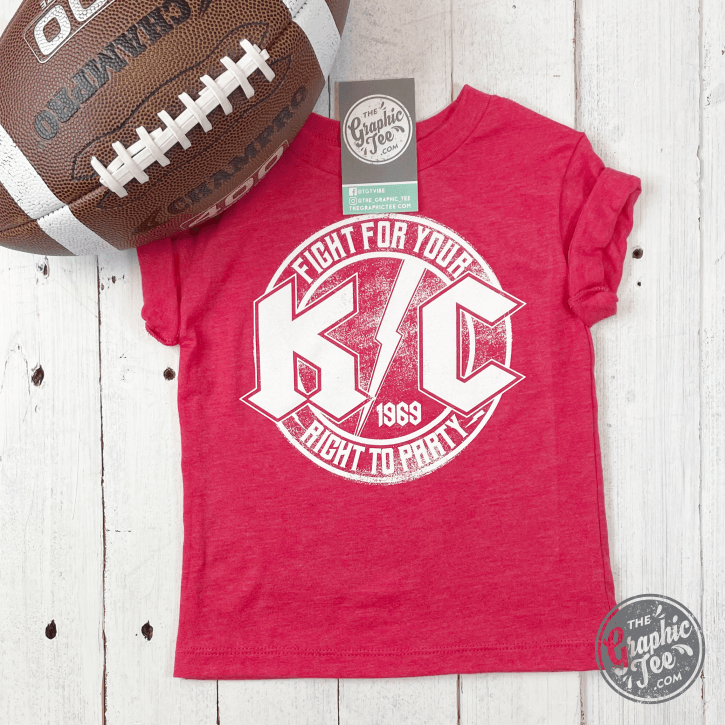KC Rock Red YOUTH Short Sleeve Tee - The Graphic Tee