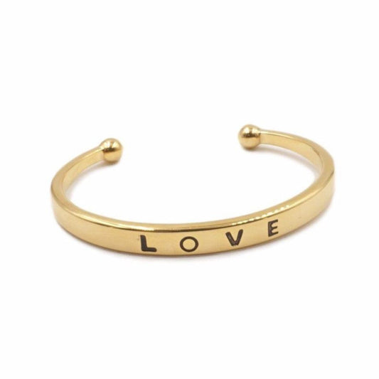Kinsley Armelle - Gold Love Bracelet - The Graphic Tee