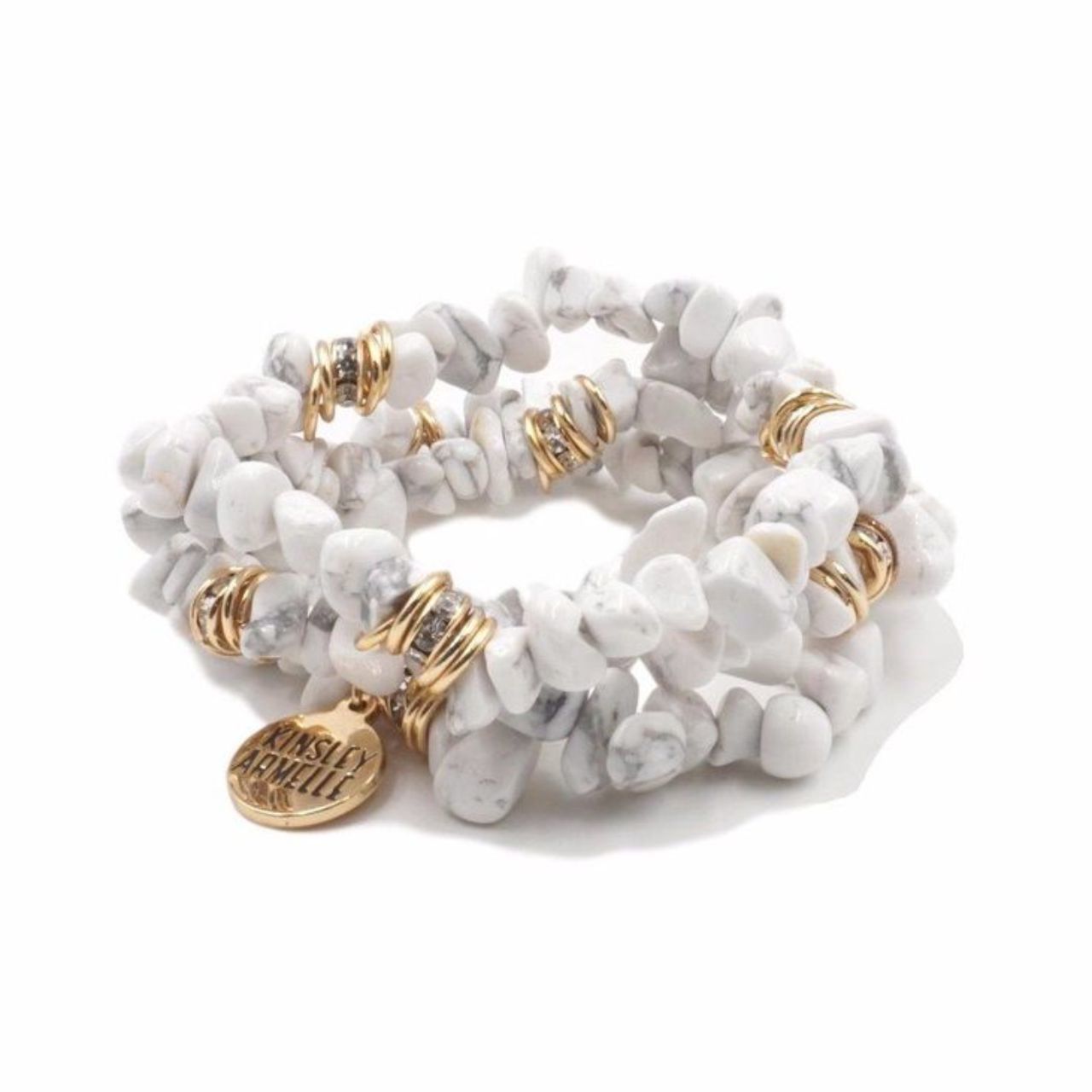 Kinsley Armelle - Pepper Cluster Bracelet with Gold Detail - The Graphic Tee
