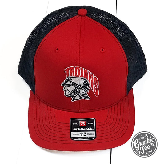 Leesburg Trojan Red and Black Embroidered Hat - The Graphic Tee