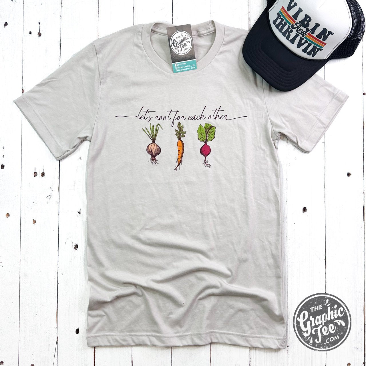 Let's Root For Each Other Short Sleeve Tee - The Graphic Tee