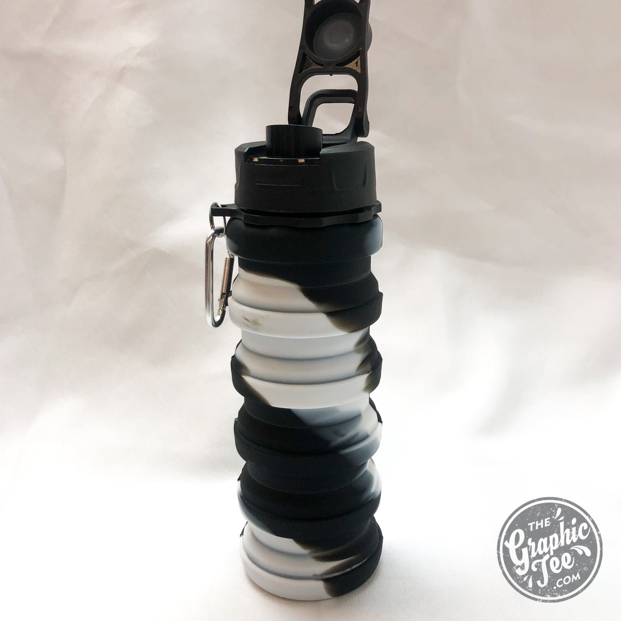 Marble Silicone Collapsible Water Bottle - The Graphic Tee