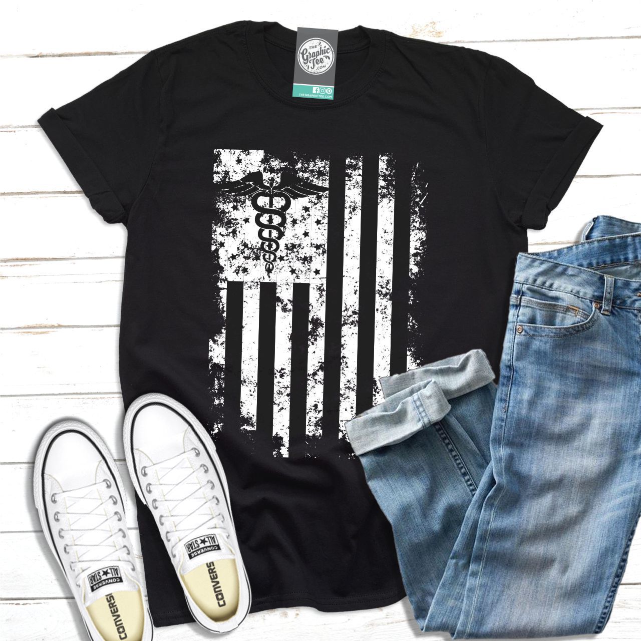 Medical US Flag - Unisex Tee - The Graphic Tee
