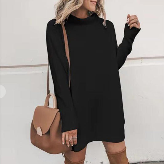 Mollie Cowl Neck Tunic Dress - The Graphic Tee