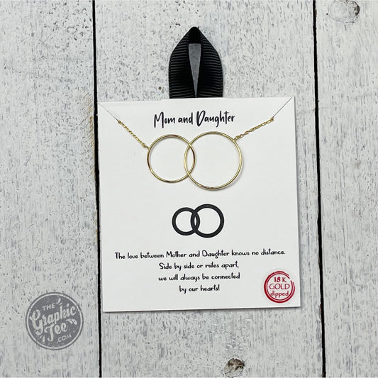 Mom and Daughter Necklace - The Graphic Tee