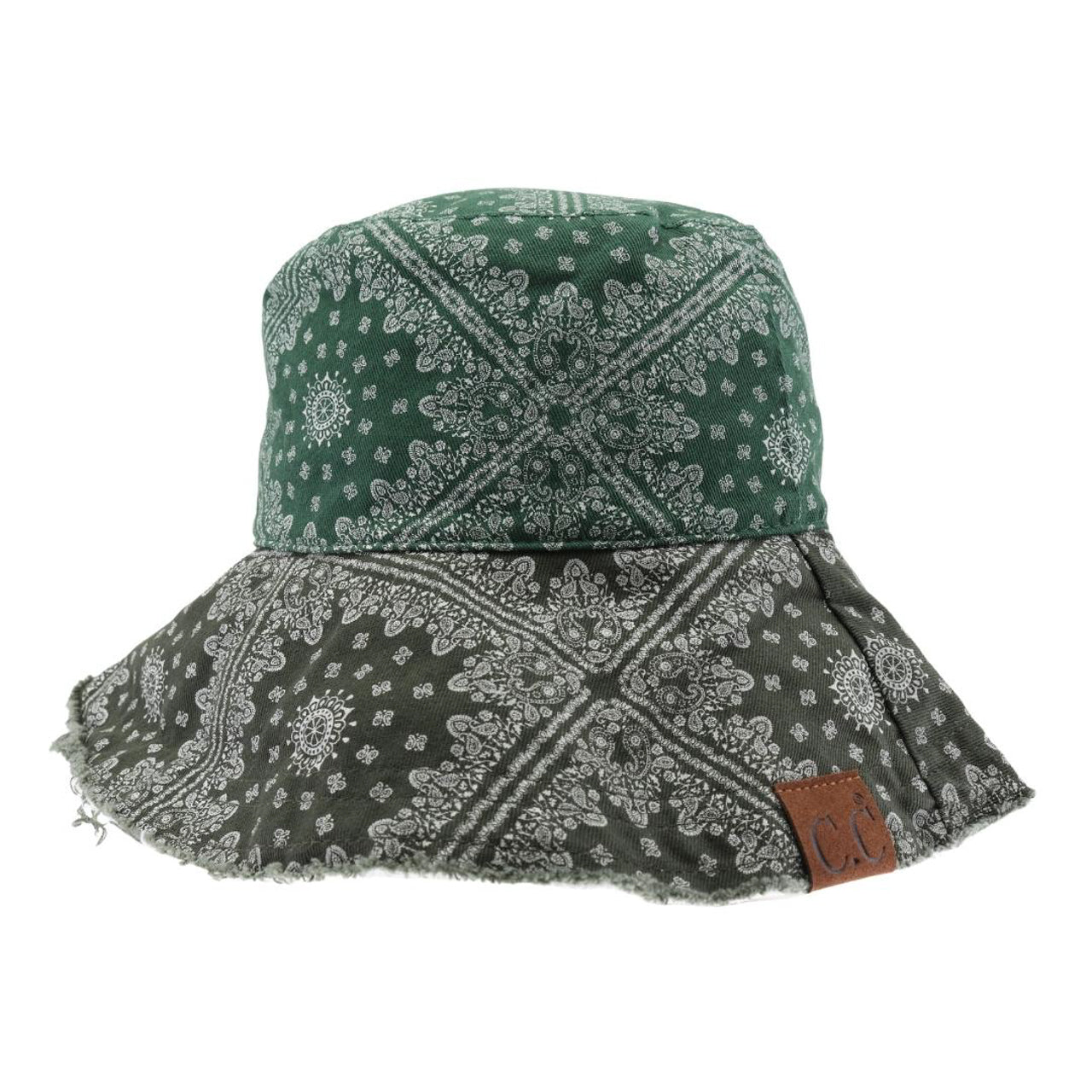 Multi Color Paisley Bandana C.C Bucket Hat - The Graphic Tee